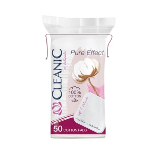 CLEANIC PURE EFFECT SQUARE COTTON PADS 50 PCS CLEANIC PURE EFFECT SQUARE COTTON PADS 50 PCS