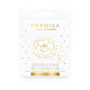 DERMIKA LUXURY CERAMIDES Banquet lifting sheet mask for the face, 1 piece