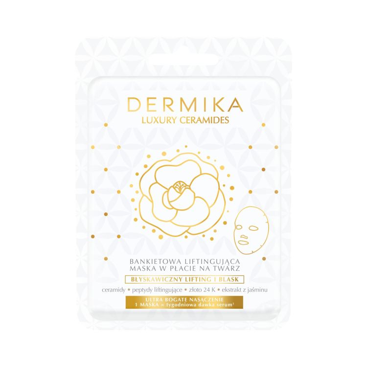 DERMIKA LUXURY CERAMIDES Banquet lifting sheet mask for the face, 1 piece DERMIKA LUXURY CERAMIDES Banquet lifting sheet mask for the face, 1 piece