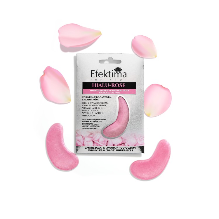 EFEKTIMA HYDROGEL EYE PADS HIALU-ROSE WRINKLES & "BAGS" UNDER EYES 1 pair