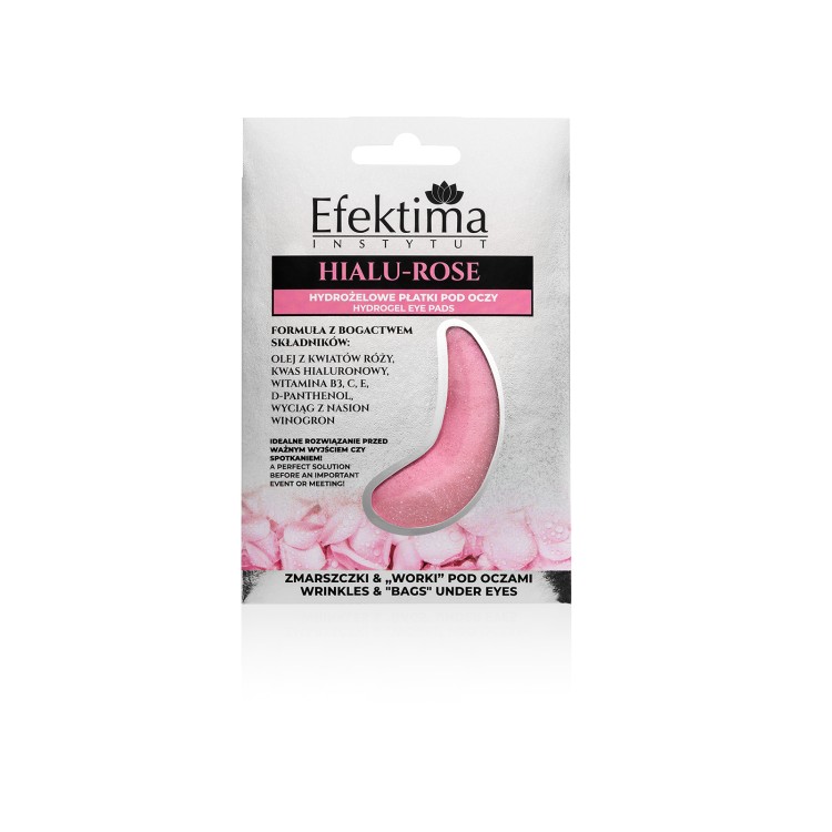 EFEKTIMA HYDROGEL EYE PADS HIALU-ROSE WRINKLES & "BAGS" UNDER EYES 1 pair