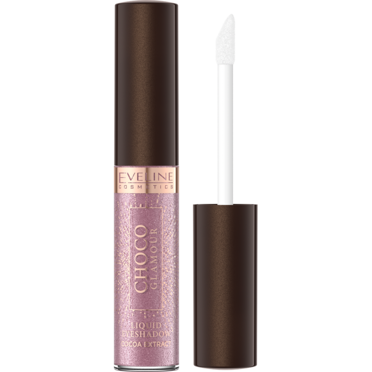 EVELINE CHOCO GLAMOUR LIQUID WATERPROOF EYESHADOW WITH COCOA EXTRACT no.04 6.5ml