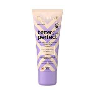 EVELINE BETTER THAN PERFECT MOISTURIZING AND COVERING FACE FOUNDATION 05 CREAMY BEIGE 30ml EVELINE BETTER THAN PERFECT MOISTURIZING AND COVERING FACE FOUNDATION 05 CREAMY BEIGE 30ml
