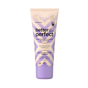 EVELINE BETTER THAN PERFECT MOISTURIZING AND COVERING FACE FOUNDATION 02 LIGHT VANILLA 30ml EVELINE BETTER THAN PERFECT MOISTURIZING AND COVERING FACE FOUNDATION 02 LIGHT VANILLA 30ml