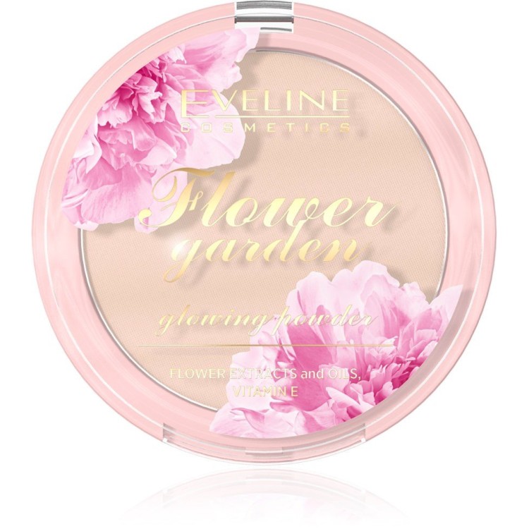 EVELINE FLOWER GARDEN ILLUMINATING PRESSED FACE POWDER 8G