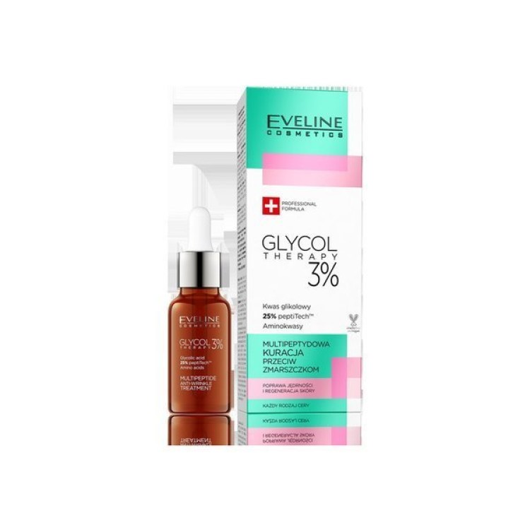 EVELINE GLYCOL THERAPY Multipeptide anti-wrinkle treatment 3% 18ML