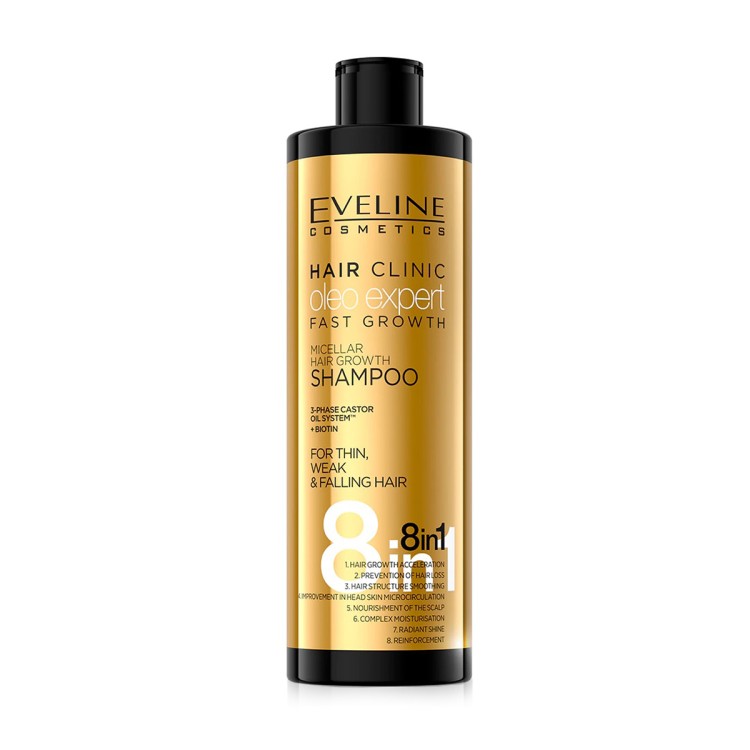 EVELINE Hair Clinic Oleo Expert Fast Growth Shampoo 400ml