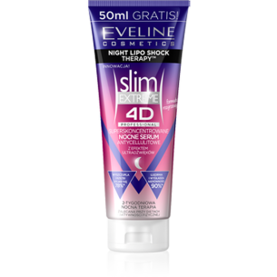 EVELINE Slim Extreme 4D Night Lipo Shock Therapy super concentrated anti-cellulite night serum 250ml EVELINE Slim Extreme 4D Night Lipo Shock Therapy super concentrated anti-cellulite night serum 250ml