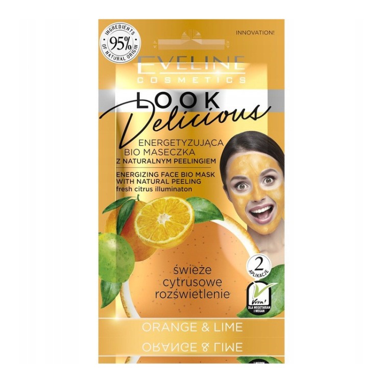 EVELINE ENERGIZING FACE MASK WITH PEELING ORANGE & LIME 10ml