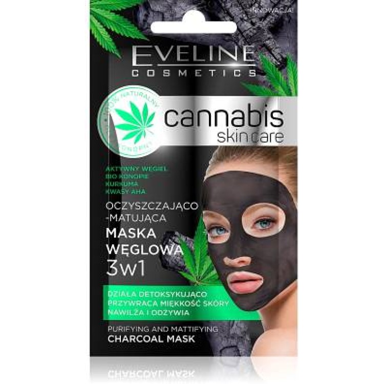Eveline Cosmetics Cannabis Cleansing Clay Face Mask 7ml