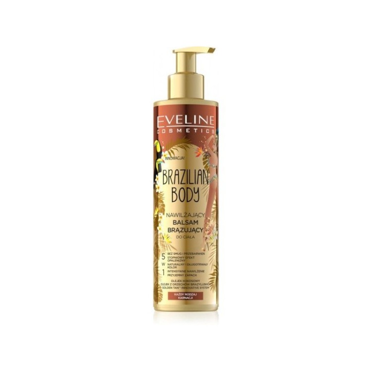 EVELINE BRAZILIAN BODY MOISTURIZING BRONZING BODY LOTION 5in1 200ml