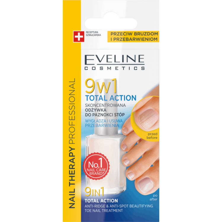 Eveline 9in1 Toe Nail Treatment Nail Therapy for Toes 12ml