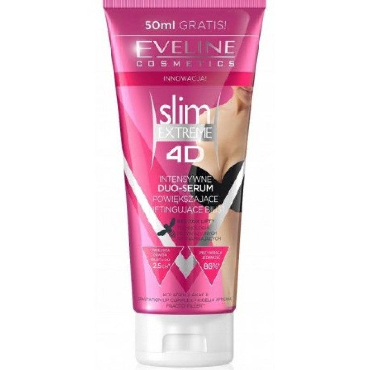 Eveline Slim Extreme 4D Intensive Serum enlarging and improving the structure of the bust 250ml Eveline Slim Extreme 4D Intensive Serum enlarging and improving the structure of the bust 250ml