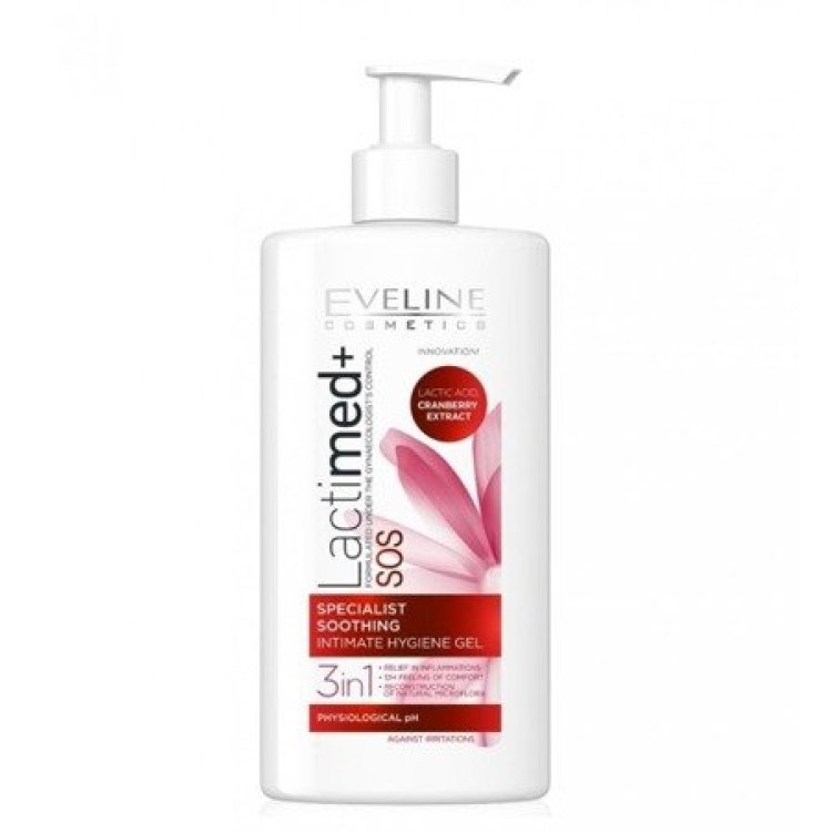 EVELINE LACTIMED INTIMATE HYGIENE GEL CRANBERRY 250ml