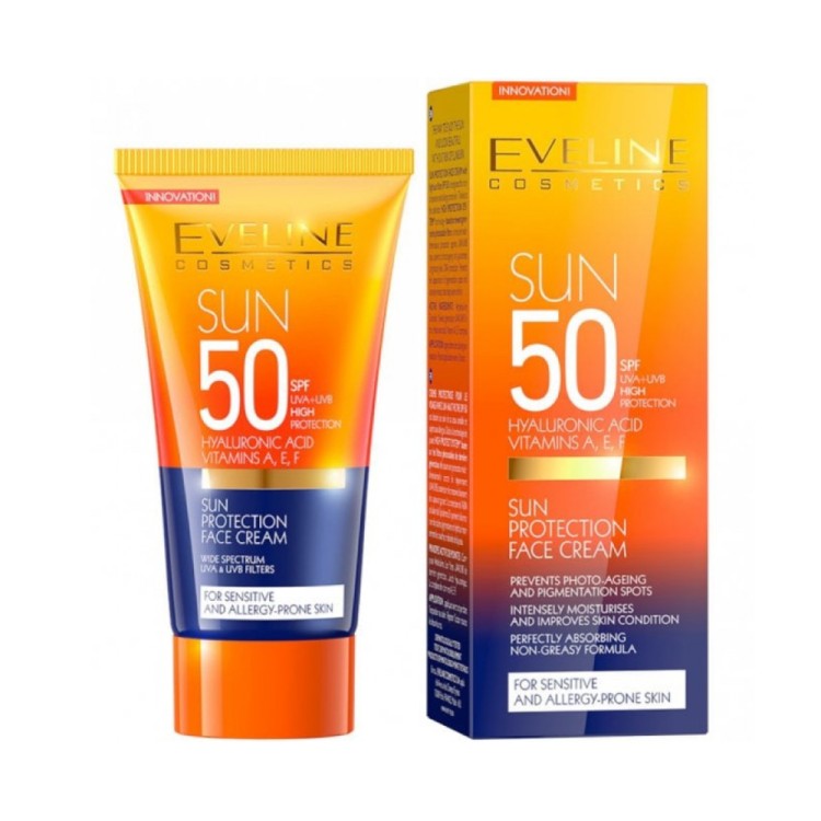 Eveline Sun Protection cream SPF50 UVB/UVA High protection  50ML