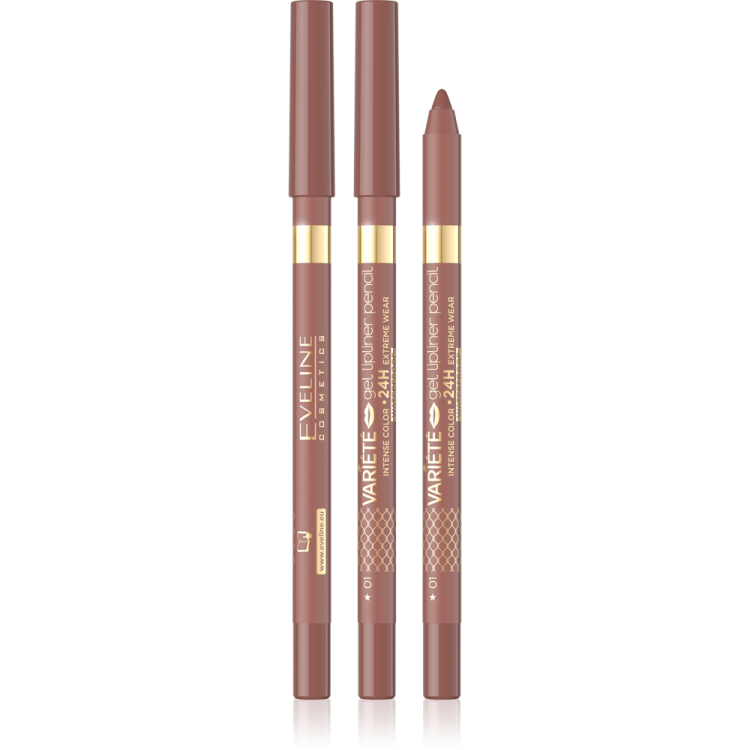 Eveline VARIETE gel lip liner waterproof 01 Nude