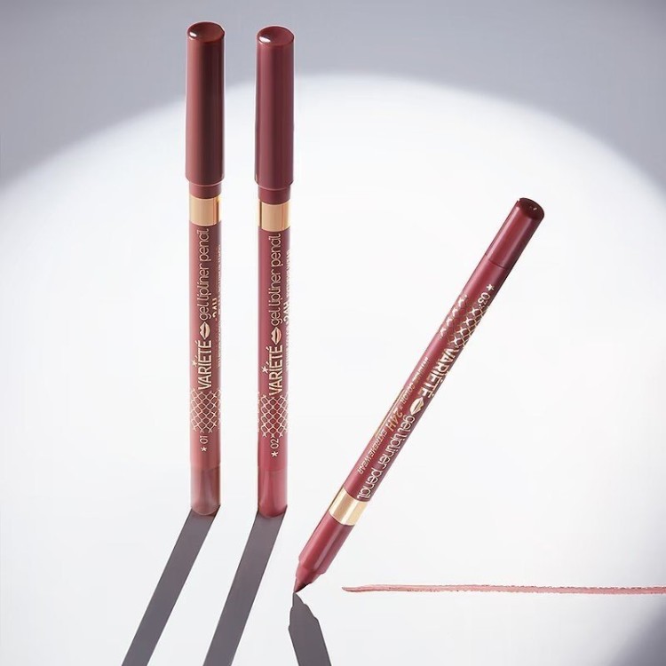 Eveline VARIETE gel lip liner waterproof 03 dark rose