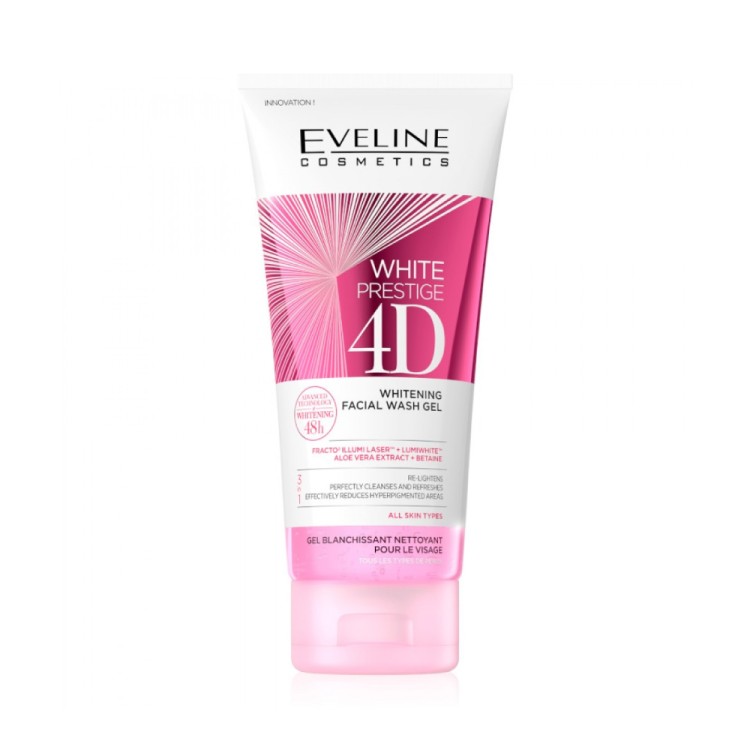 Eveline White Prestige 4D Whitening Facial Wash Gel 200ml