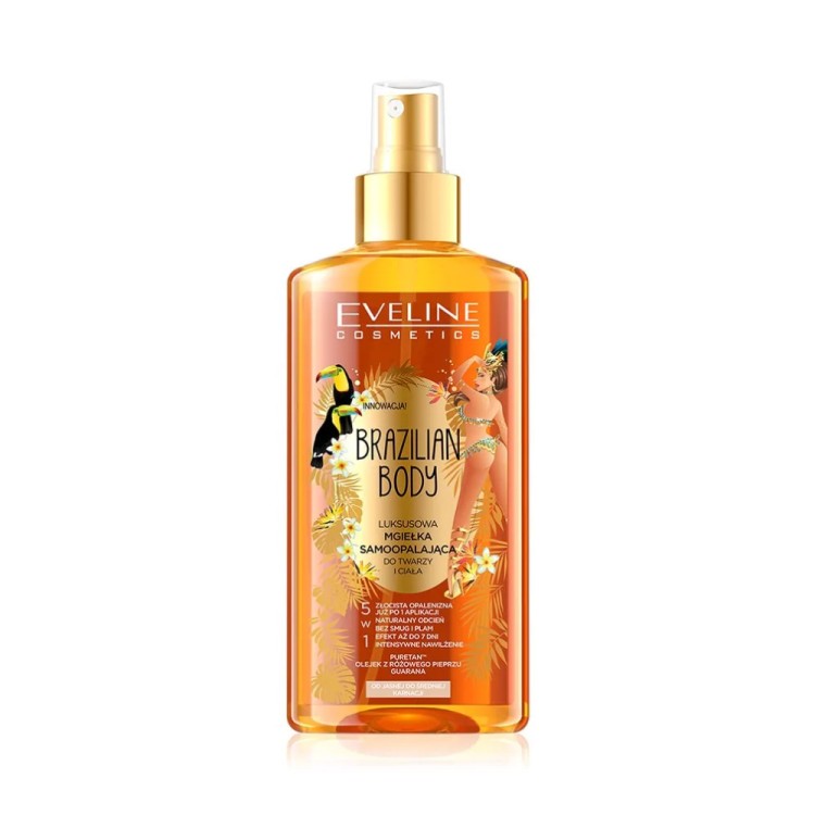 Eveline Brazilian Body Luxury Self Taning Face & Body Mist 150ml