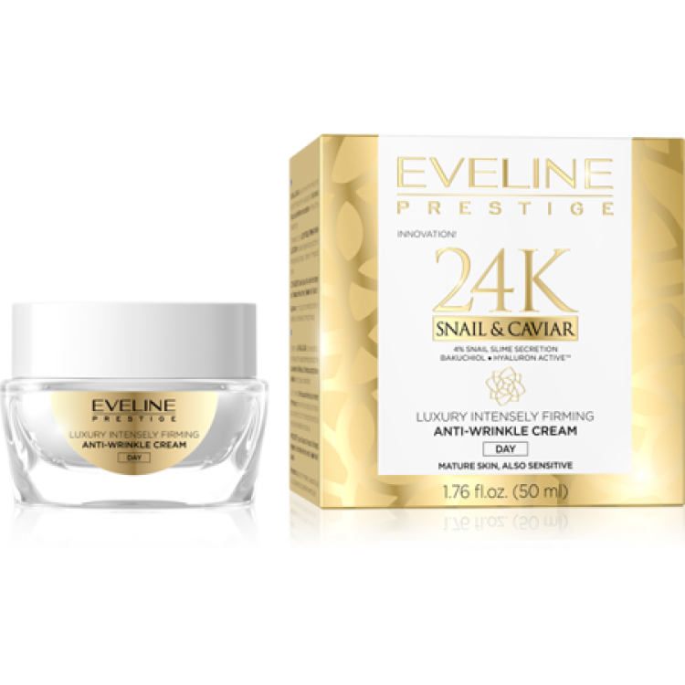Eveline Prestige 24k Anti-wrinkle Snail & Caviar Day Cream 50ml