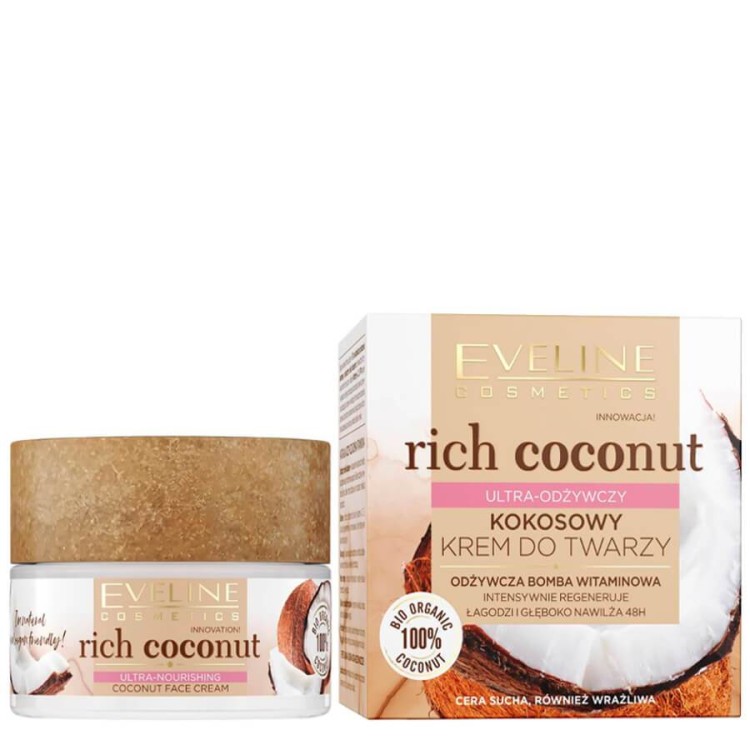 Eveline Rich Coconut Ultra Nourishing Face Cream 50ml