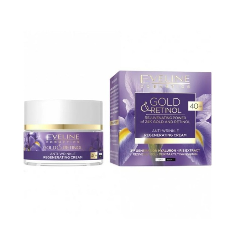 EVELINE Gold & Retinol regenerating day & night face cream 40+ 50ml