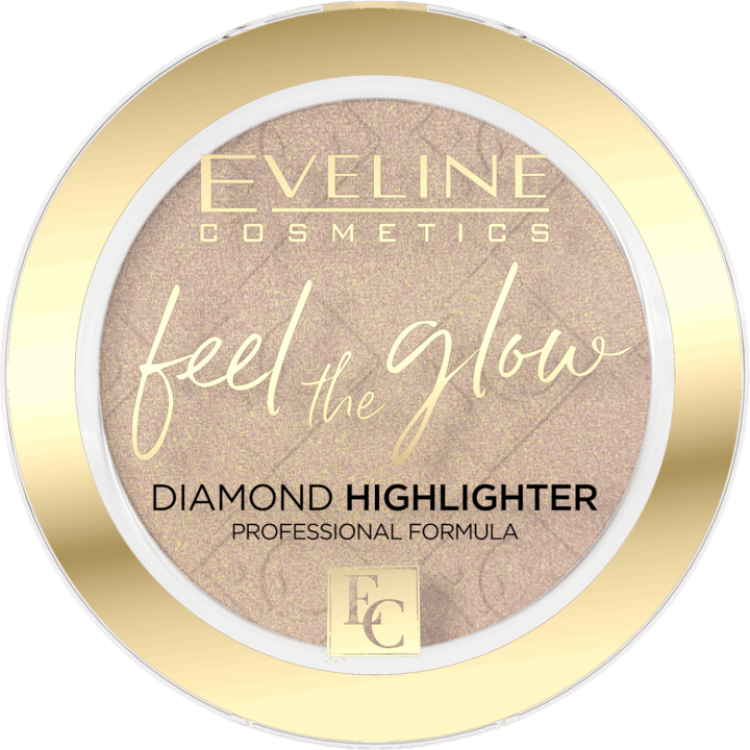 EVELINE FEEL THE GLOW DIAMOND HIGHLIGHTER FACE HIGHLIGHTER 02 BEACH GLOW 4.2g