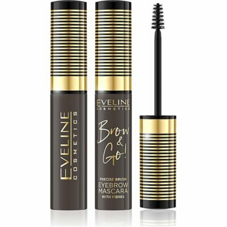 Eveline Brow And Go Eyebrow Mascara Dark No. 2 10ml