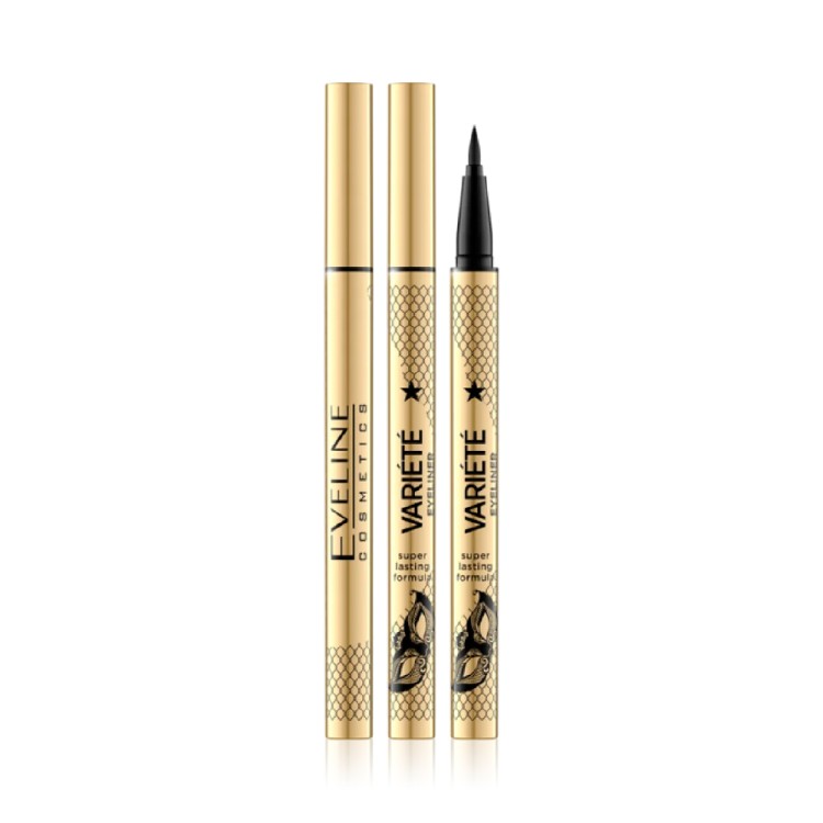 Eveline VARIETE waterproof ultra black eyeliner