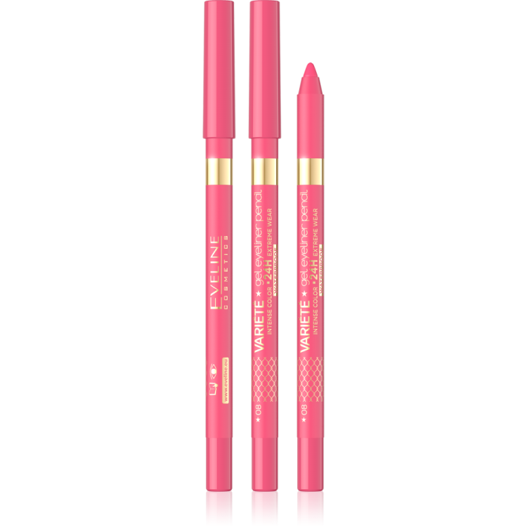 EVELINE VARIETE WATERPROOF GEL EYELINER PENCIL 09 PINK