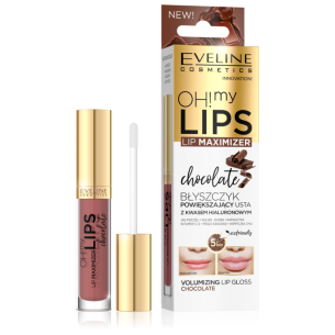 EVELINE OH! MY LIPS Lip gloss with chili, chocolate scent 4.5ml EVELINE OH! MY LIPS Lip gloss with chili, chocolate scent 4.5ml