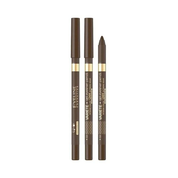 EVELINE VARIETE GEL EYELINER PENCIL 02 BROWN