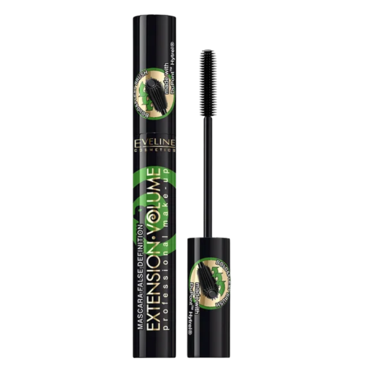 EVELINE EXTENSION VOLUME 4D False Definition Lengthening & Curling Mascara Black 10ml EVELINE EXTENSION VOLUME 4D False Definition Lengthening & Curling Mascara Black 10ml