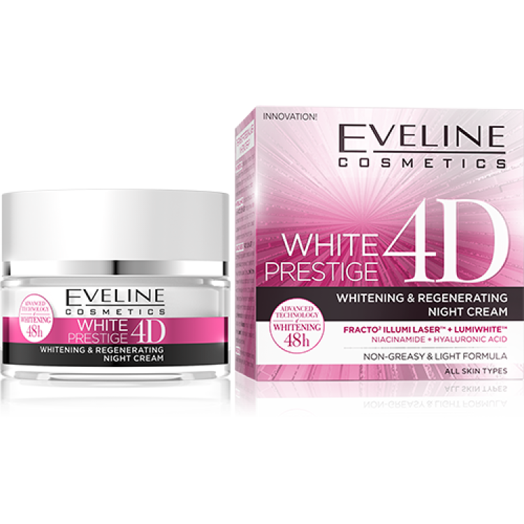 Eveline White Prestige 4D Whitening & Regenerating Night Cream 50ml