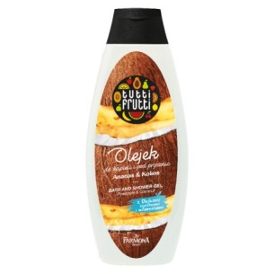 FARMONA TUTTI FRUTTI Pineapple & Coconut bath and shower oil 425ml FARMONA TUTTI FRUTTI Pineapple & Coconut bath and shower oil 425ml
