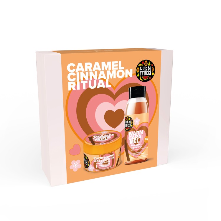 FARMONA TUTTI FRUTTI  caramel & cinnamon body care set 2 pieces (gel + butter)