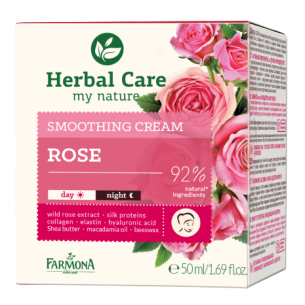 FARMONA HERBAL CARE Smoothing cream ROSE 50 ml  best before 02.2026 FARMONA HERBAL CARE Smoothing cream ROSE 50 ml  best before 02.2026
