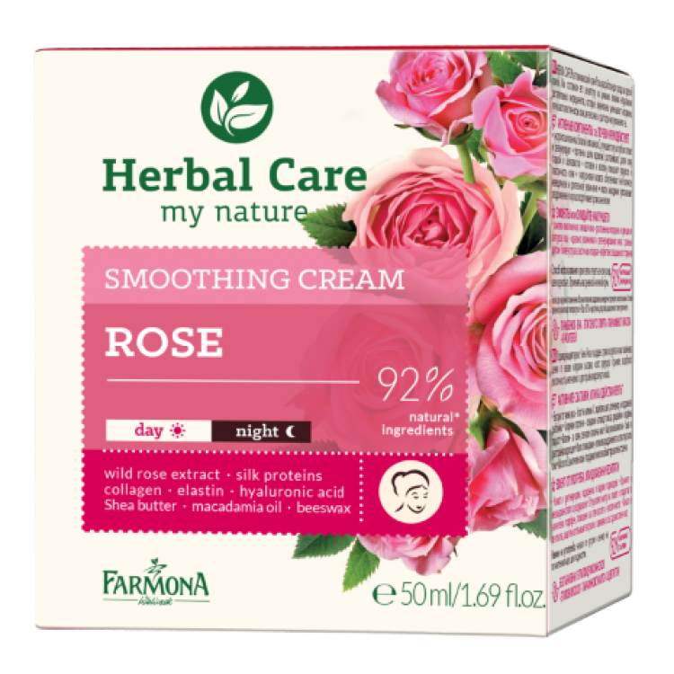 FARMONA HERBAL CARE Smoothing cream ROSE 50 ml best before 02.2026 FARMONA HERBAL CARE Smoothing cream ROSE 50 ml best before 02.2026