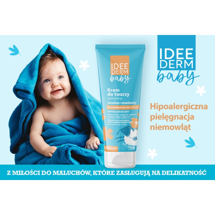 IDEEPHARM IDEE DERM BABY protective face cream with lanolin &emollients from the 1st day of life 50ml