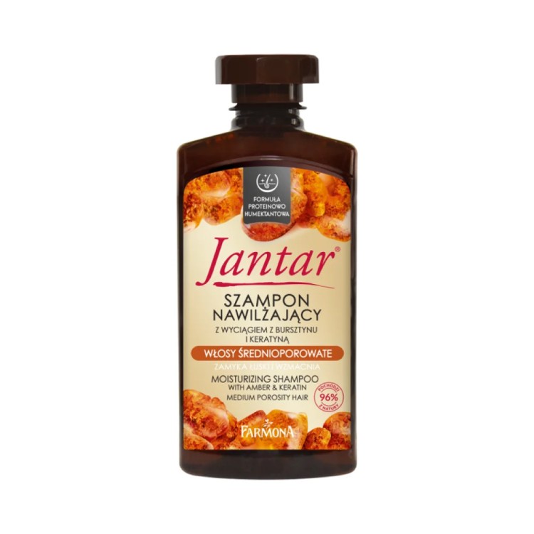 Farmona JANTAR Moisturizing shampoo with amber & keratin for medium porosity hair 330ml