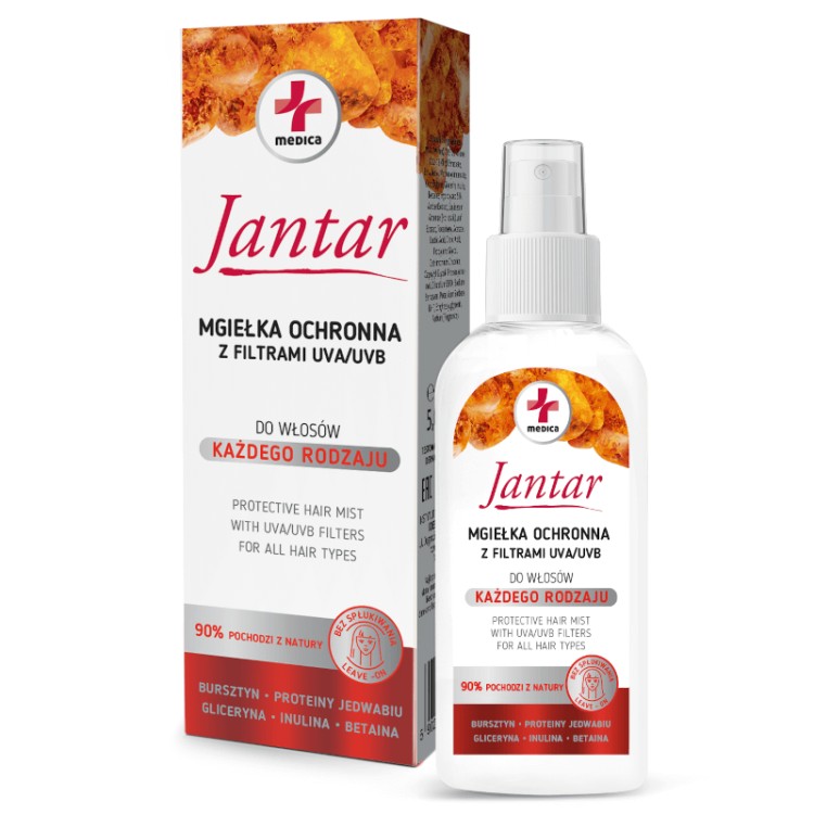 JANTAR MEDICA PROTECTIVE HAIR MIST WITH UVA/UVB FILTERS FOR ALL HAIR TYPES 150ML