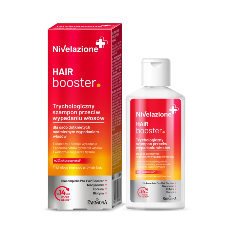 Nivelazione HAIR booster. Trichological shampoo against hair loss for people affected by excessive hair loss 100ml Nivelazione HAIR booster. Trichological shampoo against hair loss for people affected by excessive hair loss 100ml