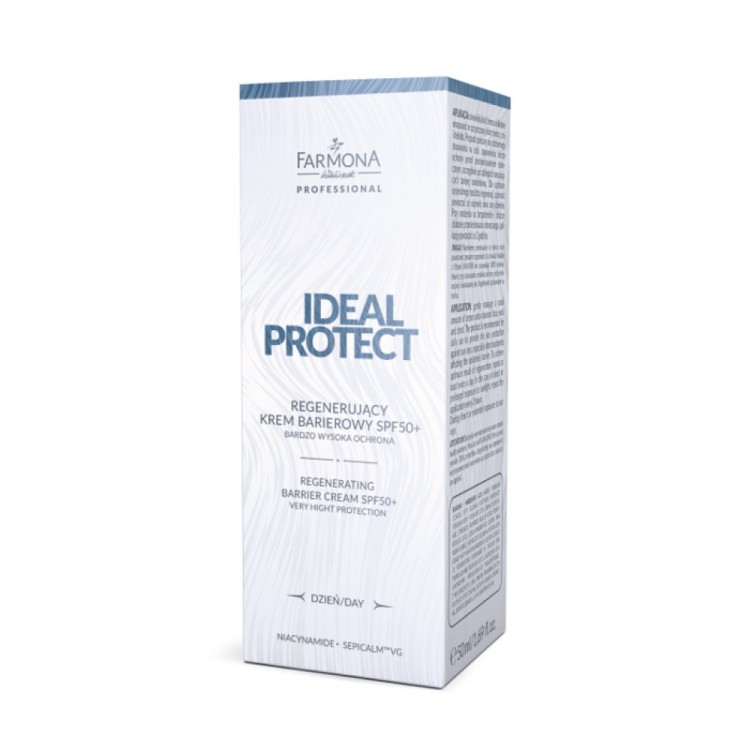 FARMONA PROFESSIONAL IDEAL PROTECT Regenerating barrier cream high protection spf50+, 50ml EXP: 07.2024