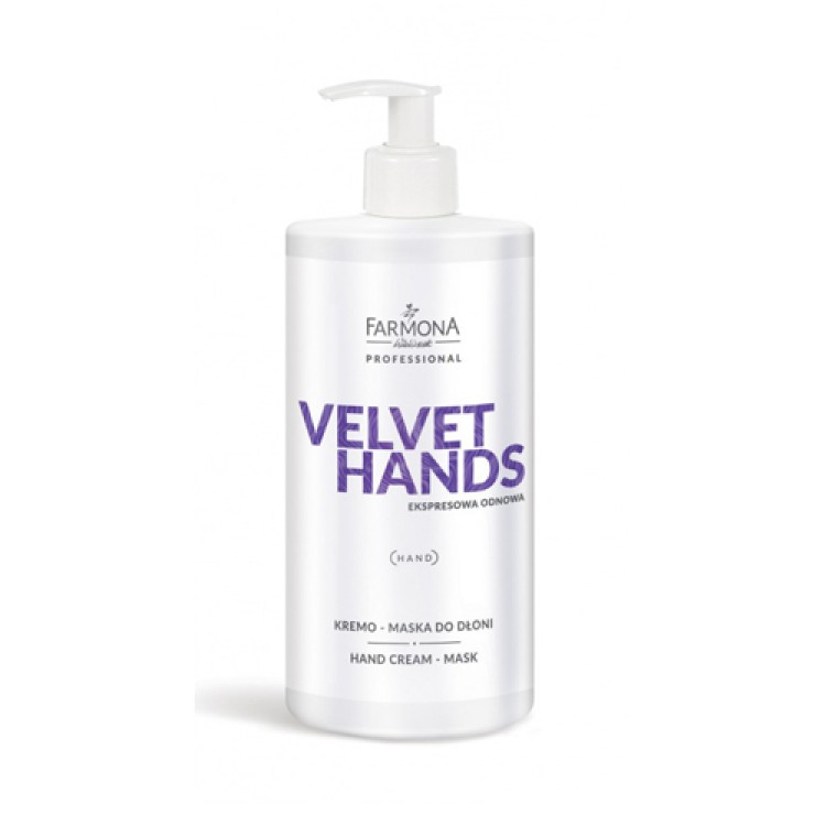 FARMONA PROFESSIONAL VELVET HANDS hands cream mask 500 ml FARMONA PROFESSIONAL VELVET HANDS hands cream mask 500 ml