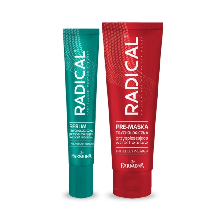 RADICAL TRICHOLOGY TREATMENT for hair growth pre-mask  70ml and serum 50ml