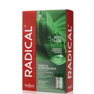 FARMONA RADICAL Strengthening anti-hair loss treatment in ampoules, 15 ml x 5 FARMONA RADICAL Strengthening anti-hair loss treatment in ampoules, 15 ml x 5