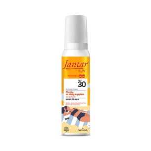Famona JANTAR SUN Amber moisturizing protective foam with gold dust SPF 30 150ml Famona JANTAR SUN Amber moisturizing protective foam with gold dust SPF 30 150ml