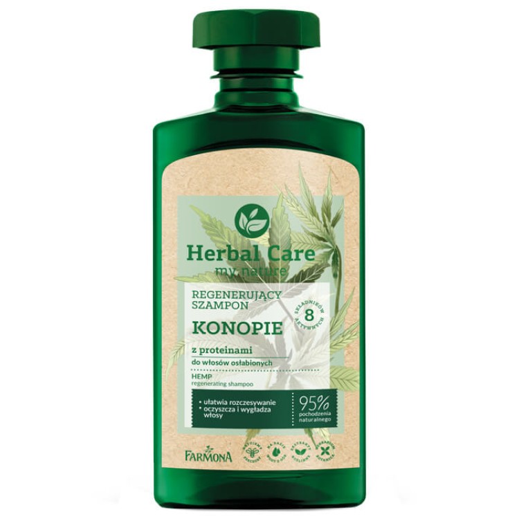 FARMONA Herbal Care Regenerating shampoo with hemp and protein 330ml