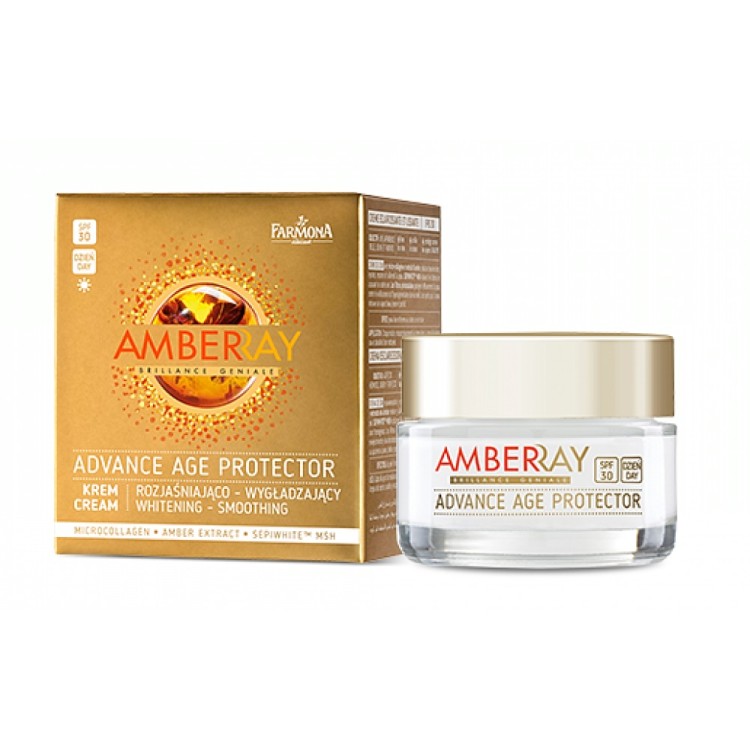 Farmona Amberray Advanced Age Protector Whitening Smoothing Face Cream SPF30 EXP: 03.2024