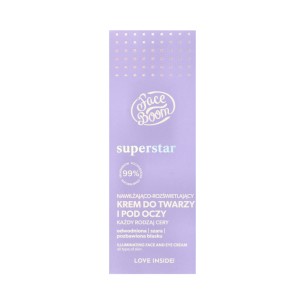 BODY BOOM FaceBoom SUPERSTAR MOISTURIZING AND BRIGHTENING FACE AND EYE CREAM 50ml EXP: 04.2026